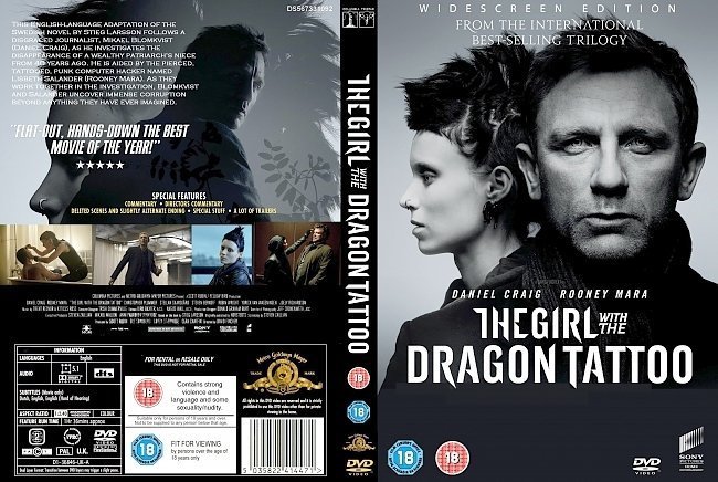 dvd cover The Girl With The Dragon Tattoo (2011)