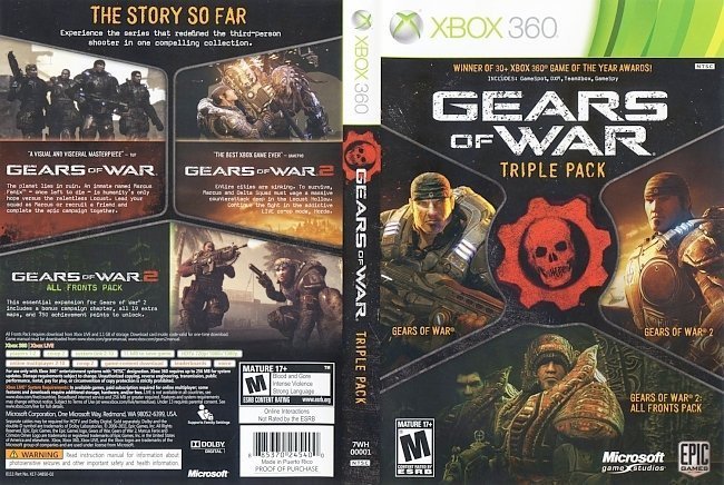 dvd cover Gears of War Triple Pack