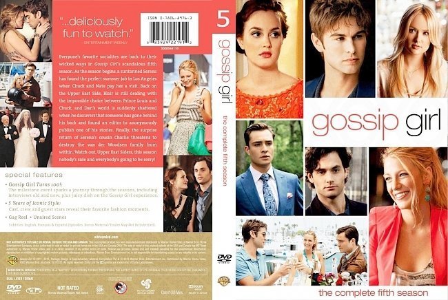 dvd cover Gossip Girl Season 5