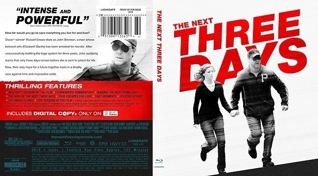 dvd cover The Next Three Days