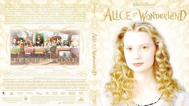dvd cover Alice In Wonderland