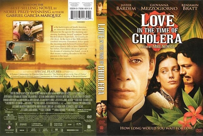 dvd cover Love In The Time Of Cholera (2007) WS R1