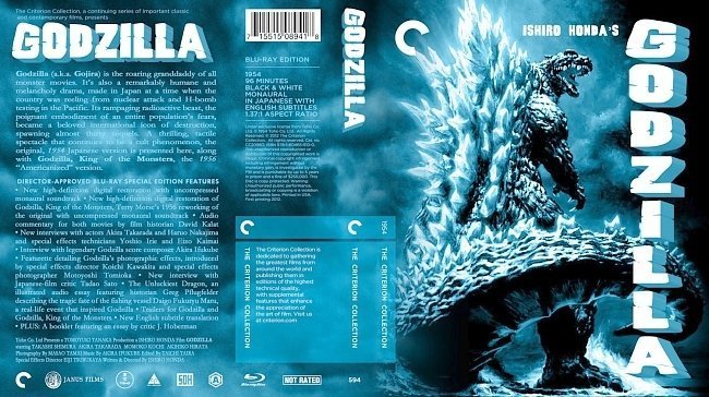 dvd cover Godzilla