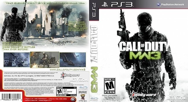 dvd cover Call of Duty Modern Warfare 3 NTSC f