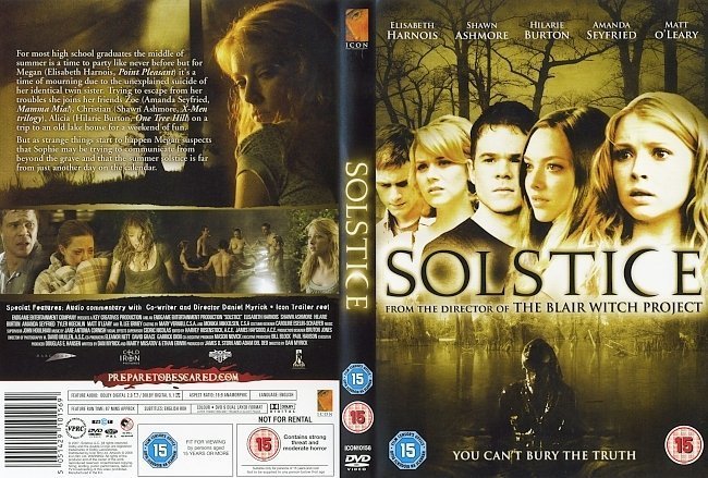 dvd cover Solstice (2008) WS R4 & R2
