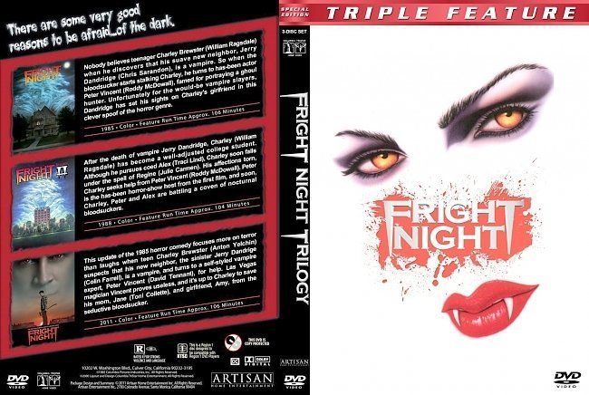 dvd cover Fright Night Trilogy