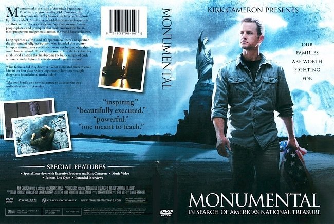 dvd cover Monumental In Search Of America's National Treasure