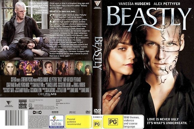 dvd cover Beastly (2011) WS R4
