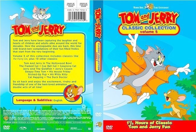 dvd cover Tom And Jerry Classic Collection Volume 05