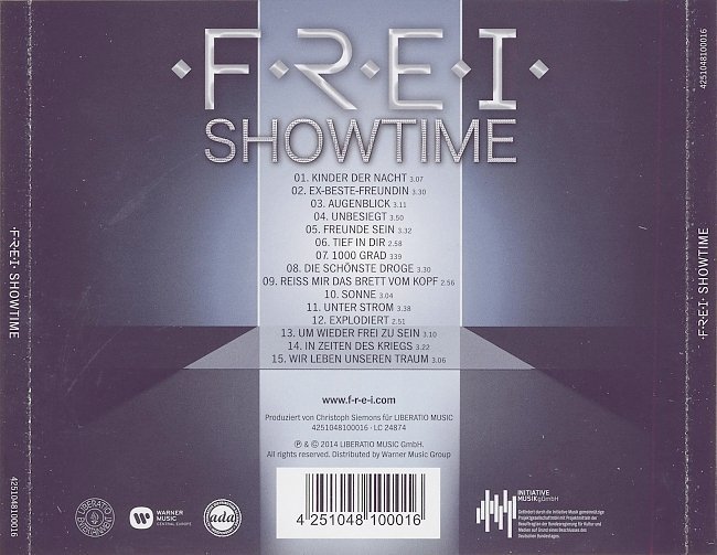 dvd cover F.R.E.I. - Showtime