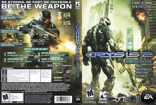 dvd cover Crysis 2 NTSC f