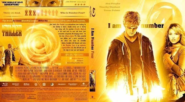 dvd cover I Am Number Four Blu ray