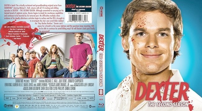dvd cover Dexter Season 2 Blu ray Scan