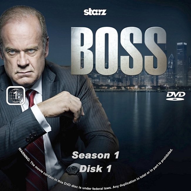 dvd cover Boss: Season 1 (2011) R1 CUSTOM