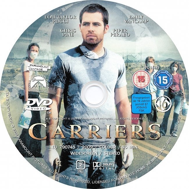dvd cover Carriers (2009) R1