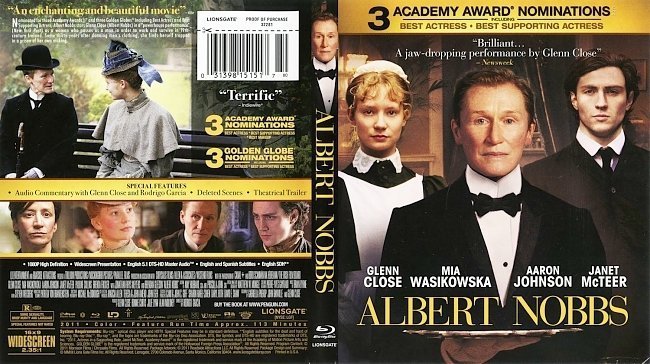 dvd cover Albert Nobbs