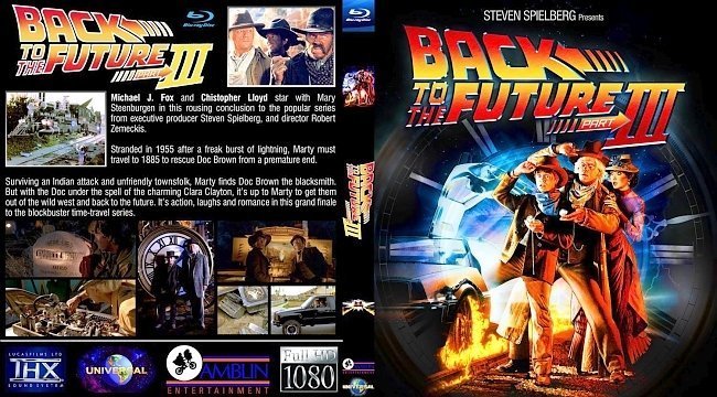 dvd cover Back to the Future Part III