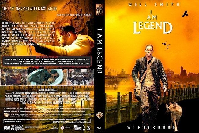 dvd cover I Am Legend (2007) Custom Covers