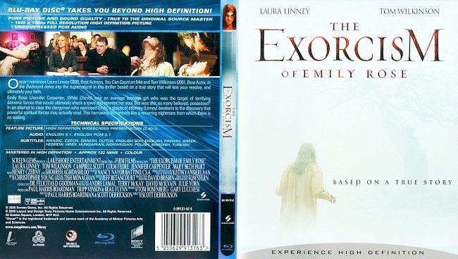 dvd cover The Exorcism Of Emily Rose