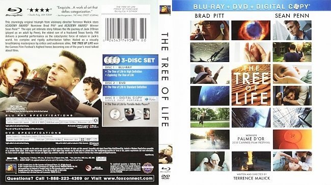 dvd cover The Tree Of Life