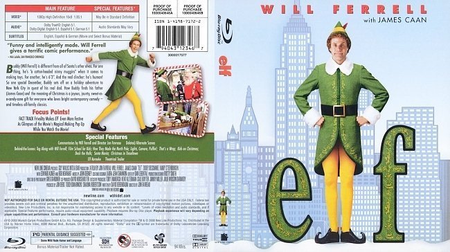 dvd cover Elf