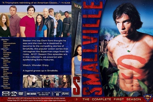 dvd cover Smallville Season 1