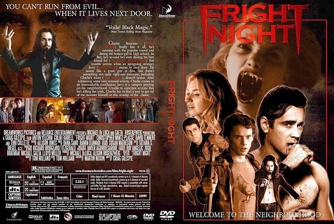 dvd cover Fright Night (2011)