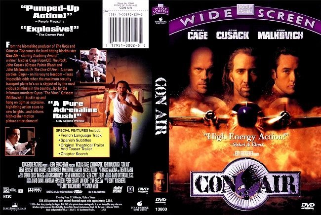 dvd cover Con Air (1997) WS R1