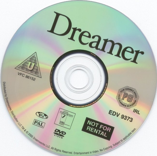 dvd cover Dreamer (2005) R2