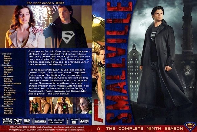 dvd cover Smallville Season 9