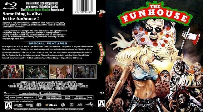 dvd cover The Funhouse