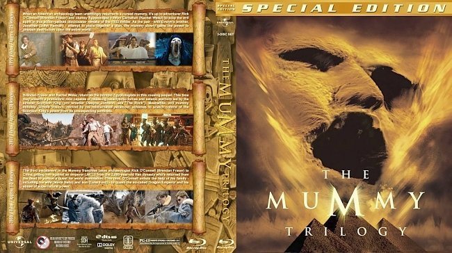 dvd cover The Mummy Trilogy