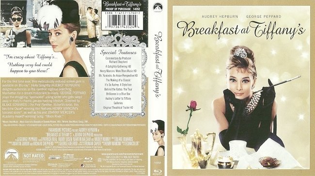 dvd cover Breakfast At Tiffanys
