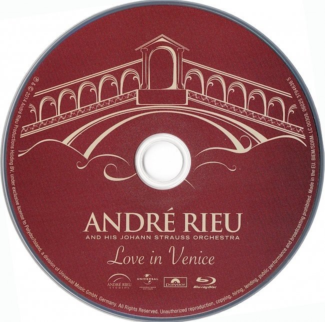 dvd cover Andre Rieu - Love In Venice