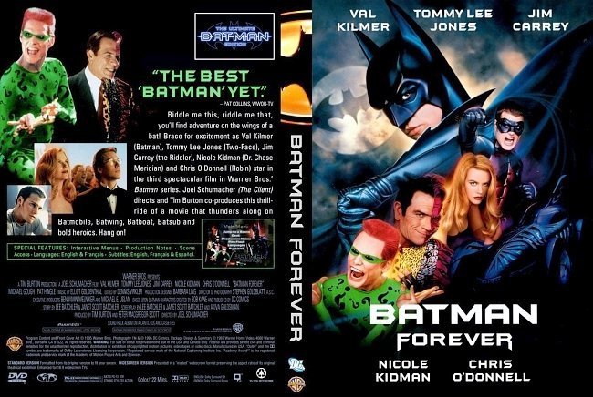 dvd cover Batman Forever