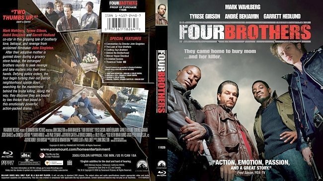 dvd cover Four Brothers