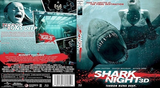 dvd cover Shark Night 2011 BD
