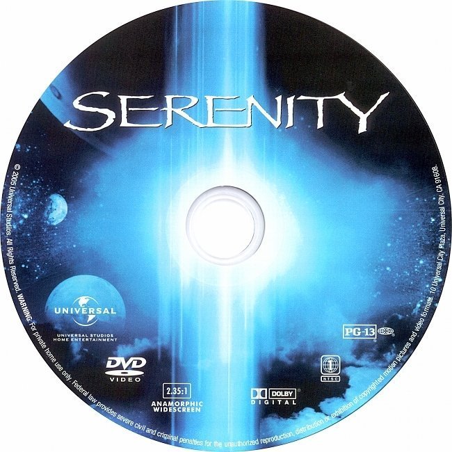 dvd cover Serenity (2005) R1