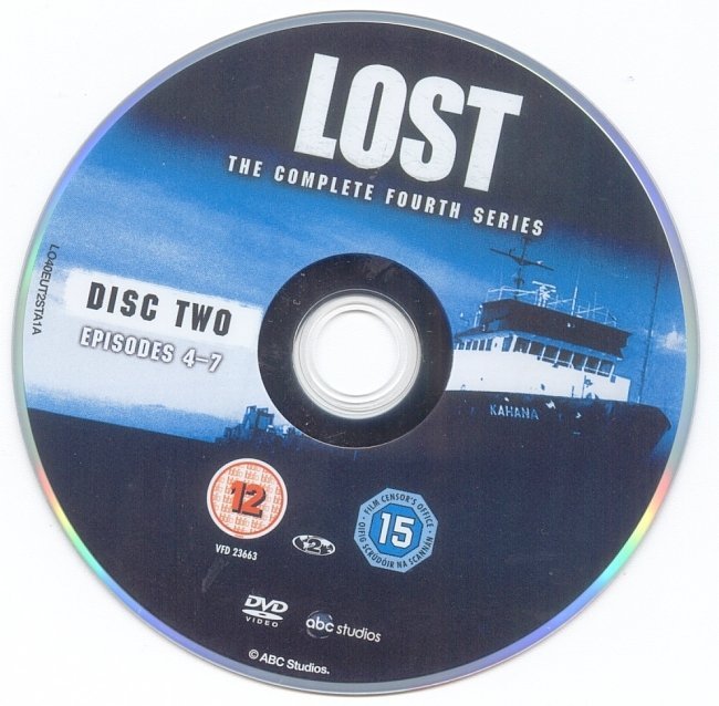 dvd cover Lost: Season 4 Discs 1 - 5 R2