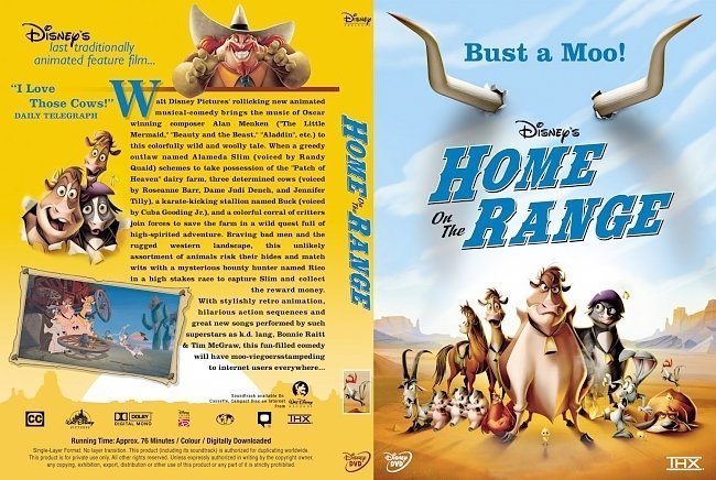 dvd cover Home On The Range