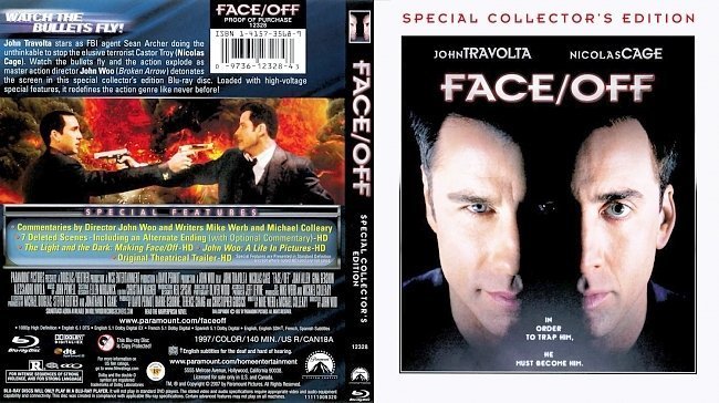 dvd cover Face Off Blu ray Scan