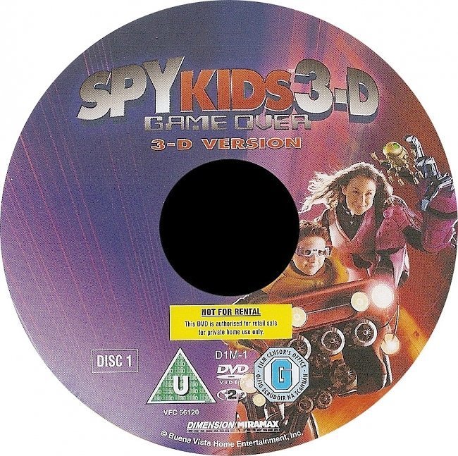 dvd cover Spy Kids 3-D: Game Over (2003) CE R2