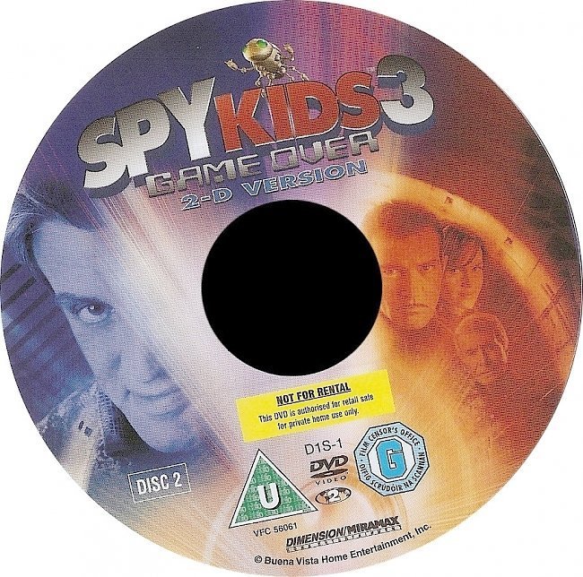 dvd cover Spy Kids 3-D: Game Over (2003) CE R2