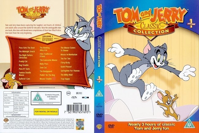 dvd cover Tom And Jerry: Classic Collection - 12 Volumes