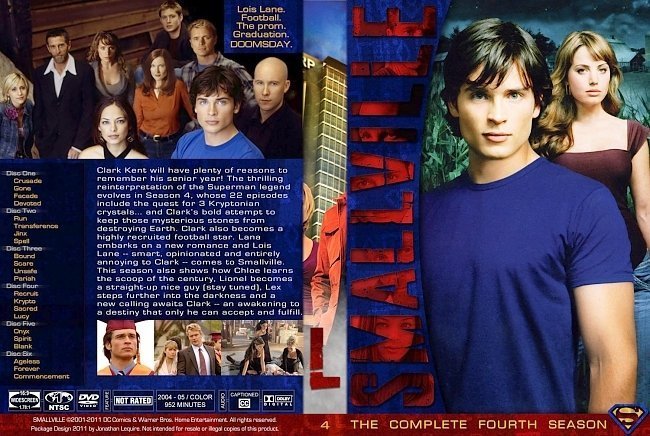 dvd cover Smallville Season 4