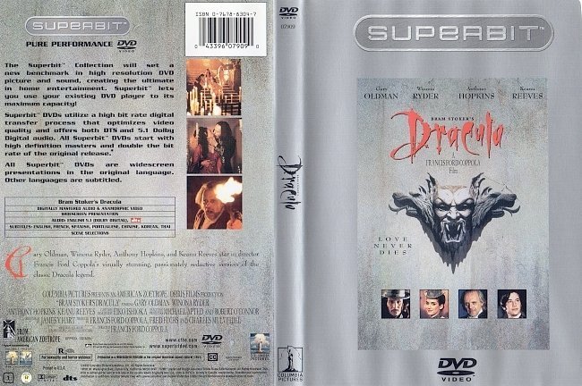 dvd cover Dracula (1992) WS R1