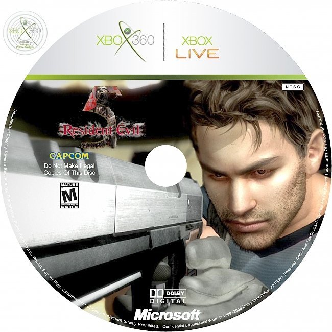 dvd cover Resident Evil 5
