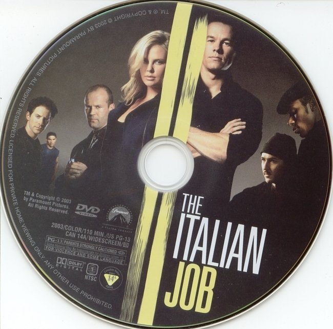 dvd cover The Italian Job (2003) WS R1