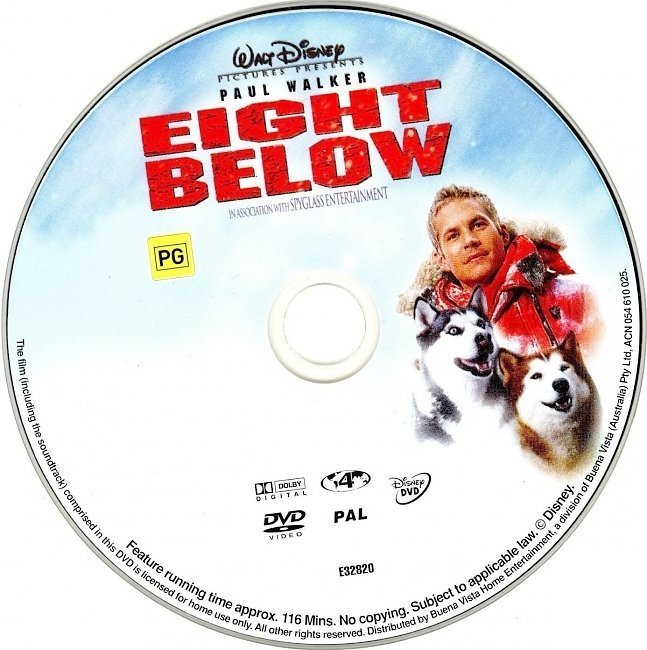 dvd cover Eight Below (2006) WS R1
