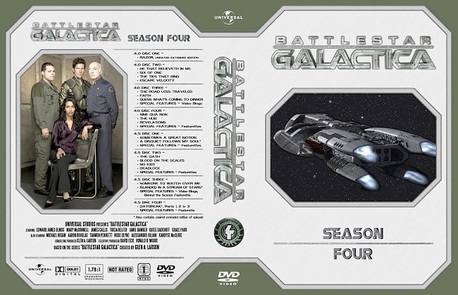 dvd cover Battlestar Galactica Season 4